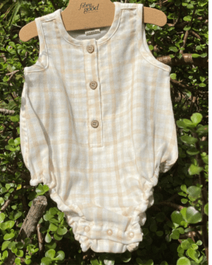Baby Gingham Sleeveless Romper